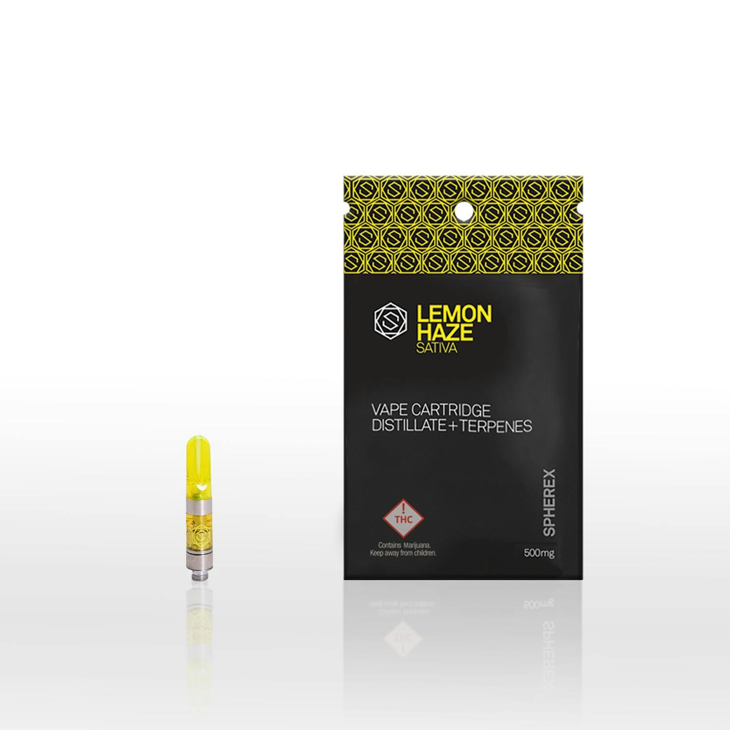 Spherex 1000mg THC 510 thread cartridge - Lemon Haze (Sativa)